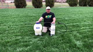 Sprayers Plus Battery Powered Sprayer  How to spray a lawn [upl. by Trumann]