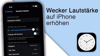 iPhone Klingelton amp Wecker Lautstärke erhöhen 2023 [upl. by Cornew]