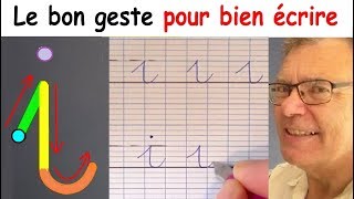 Ecriture française gs cp ce1  Comment bien écrire la lettre i  9 [upl. by Eckhardt]