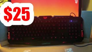 25 GAMING KEYBOARD Magic wings M200 Gaming Keyboard Review [upl. by Tooley419]