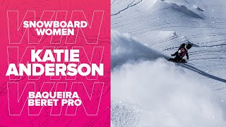 Katie Anderson Winning Run I FWT23 Baqueira Beret Pro [upl. by Elodea]