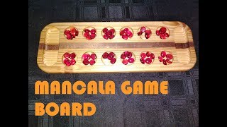 Mancala Game Board Home Built [upl. by Annavahs]