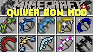 Minecraft BOWS MOD l CRAFT 20 NEW STRONGEST BOWS l Modded MiniGame [upl. by Atnwahs]