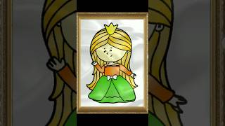 little princess colourhowtodraw 🎯notebandi ffshortfeedshortsyoutubeshortsshowninfeedviral [upl. by Wandy603]