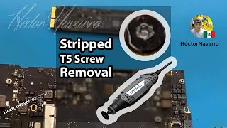 Stripped T5 Torx Screw removal for MacBook Air SSD [upl. by Aira]