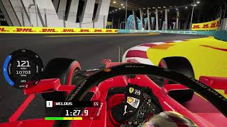 Ferrari SF21 w Formula Hybrid 2021 physics  Singapore 137860 Assetto Corsa [upl. by Clo623]