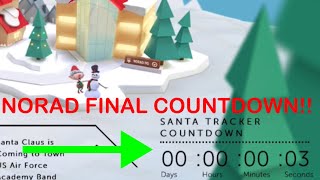 2020 NORAD Santa Tracker Final Countdown  Start of Tracking [upl. by Siaht]