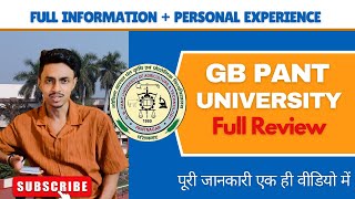 GB PANT UNIVERSITY OF AGRICULTURE amp TECHNOLOGY  REVIEW  PANTNAGAR UNIVERSITY FEES  ADMISSION [upl. by Pulcheria357]