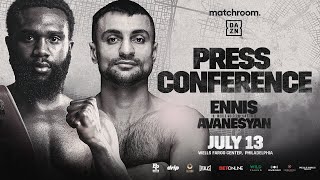 Jaron Ennis Vs David Avanesyan Plus Undercard Press Conference [upl. by Mirelle]