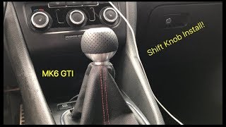 SHIFT KNOB INSTALL MK6 GTI [upl. by Brittni254]