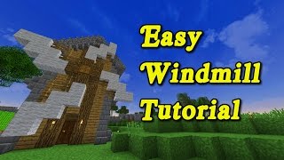 Minecraft Tutorial  Good Looking amp Simple Windmill [upl. by Hamrnand810]