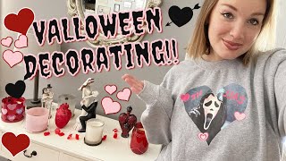 Cozy VALLOWEEN Decorating  Decorate W Me [upl. by Avehsile113]