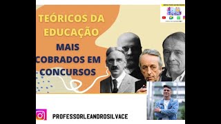 TEÓRICOS DA EDUCAÇÃO CONCEPÇÕES PEDAGÓGICAS AULA 01 📚 [upl. by Norraf]