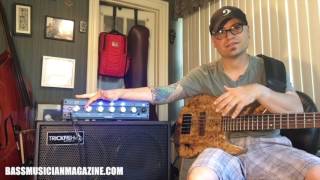 Bass Musician Magazine Reviews Trickfish Bullhead amp 410 HD Cab [upl. by Idnis260]