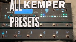 Kemper Stage factory presets [upl. by Levitt]