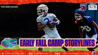 Early Florida Gators fall camp updates which players can be expected to break out [upl. by Ecydnak]