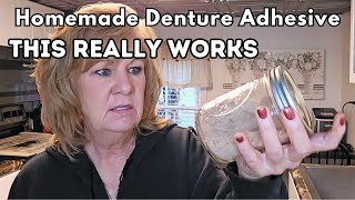 How To Make Denture Adhesive at home THIS REALLY WORKS [upl. by Long]