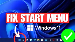 FIX Windows Start Menu Not Working on Windows 11 [upl. by Amaras]