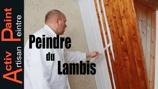 ✳️N°35 comment peindre un mur de lambris foncé en blanc [upl. by Georgy]