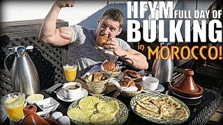 IIFYM Full Day of Eating Bulking in Morocco [upl. by Feune19]