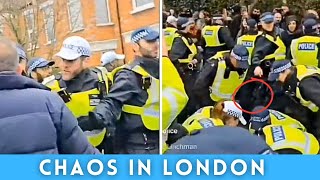 BREAKING NEWS  Protests Break Out After CounterTerror Crackdown on Kurdish Centre In London [upl. by Calley]