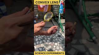 convex lens  converging lens experiment physics shorts [upl. by Pollyanna]