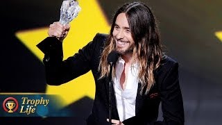 Jared Leto Mimics Matthew McConaughey at the Critics Choice Awards 2014 [upl. by Natam]