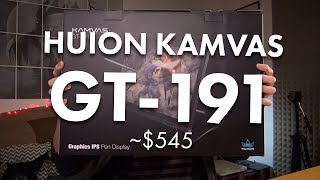 19 Inch Drawing DISPLAY  Huion Kamvas GT191 Review [upl. by Ballou]