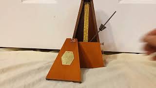 Fully Restored Seth Thomas Bell Metronome in smooth cherry to purchase [upl. by Nwahsav470]