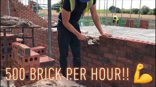 how to lay brick on edge  bricklaying feature [upl. by Eerol]