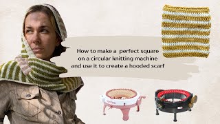 How to make a perfect square on a circular knitting machine Sentro  Addi [upl. by Shari]