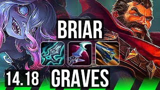 BRIAR vs GRAVES JGL  Quadra 2345 Godlike 500 games  EUW Diamond  1418 [upl. by Llain]