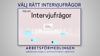 Välj rätt frågor till intervjun [upl. by Barcroft262]