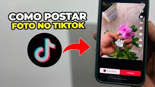 Como POSTAR Foto no TIKTOK  Atualizado 2024 [upl. by Jonette]