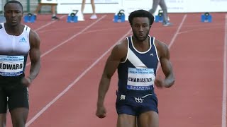 Cravont Charleston Makes 100m Win Look Easy At Continental Tour In Prague [upl. by Anecuza]