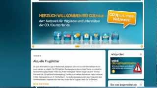 CDUplus  die neue OnlinePlattform der CDU Deutschlands [upl. by Auohs338]