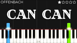 Offenbach  Can Can  EASY Piano Tutorial [upl. by Annoel]