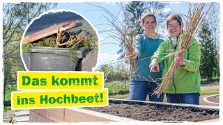 HOCHBEET BEFÜLLEN In wenigen Schritten ein Hochbeet anlegen 👩‍🌾 [upl. by Tiertza560]