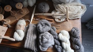 Woollen Hearted  Episode 12  Knitting natural wool socks amp spinning sock yarn [upl. by Regen]