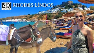 Rodos Adası Lindos  Lindos Rodos’un en güzel yerlerinden 🌸 lindos rhodes greece [upl. by Einnus259]