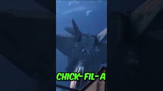 Fighter Jet Pilot Eats ChickFila 🍗 [upl. by Alleoj672]