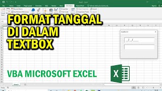 Cara Membuat Textbox Format Tanggal pada Userform VBA Excel [upl. by Orimar]