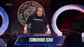 Tomohiro Ishii Entrance  AEW Dynamite August 28 2024 [upl. by Enilesor]