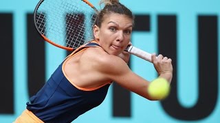 2017 Mutua Madrid Open Round of 16  Simona Halep vs Sam Stosur  WTA Highlights [upl. by Aliekat]