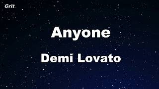 Karaoke♬ Anyone  Demi Lovato 【No Guide Melody】 Instrumental [upl. by Winna]