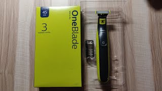 Philips Oneblade Qp2525 Hybrid Shaver Trimmer [upl. by Irafat]