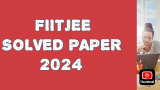 FIITJEE 7TH CLASS SOLVED PAPER 2024 FTRE 2024 Dronacharya 2024 sample paper 7th class [upl. by Cran603]