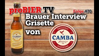 Grisette von Camba Bavaria  proBIERTV  Craft Beer Review 470 4K [upl. by Hsot]