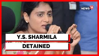 Hyderabad News  YS Sharmila News  High Drama Plays Out In Hyderabad  Latest News  News18 [upl. by Viole]