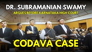 Dr subramanianswamy Argues CODAVA CASE before Karnataka High Court [upl. by Salomone]